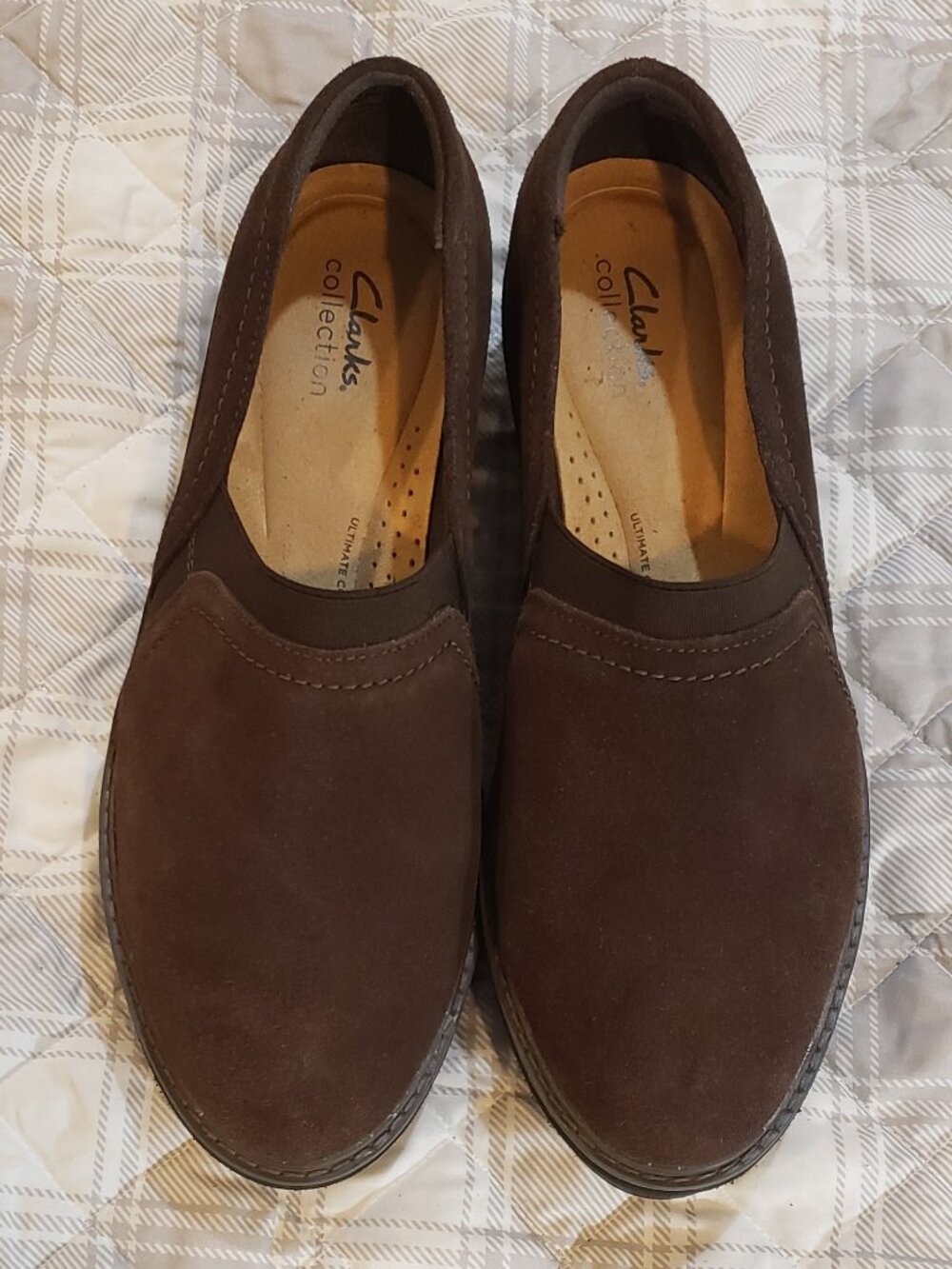 Clarks Women's Collection Airabell suede Mid slip on Size 11